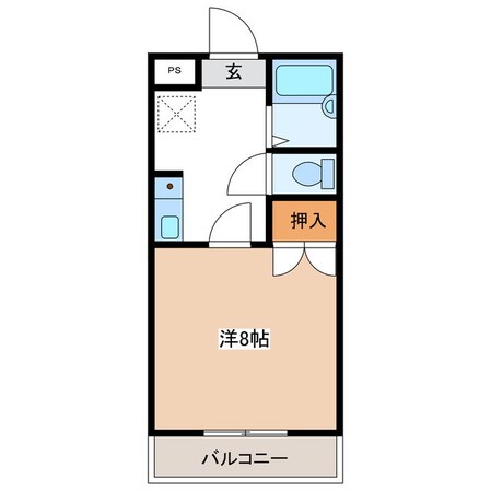 松本駅 徒歩28分 3階の物件間取画像